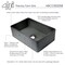 Alfi Brand Concrete Color 33" Reversible Sgl Fireclay Farmhouse Kitchen Sink ABCO3320SB - alternate 11